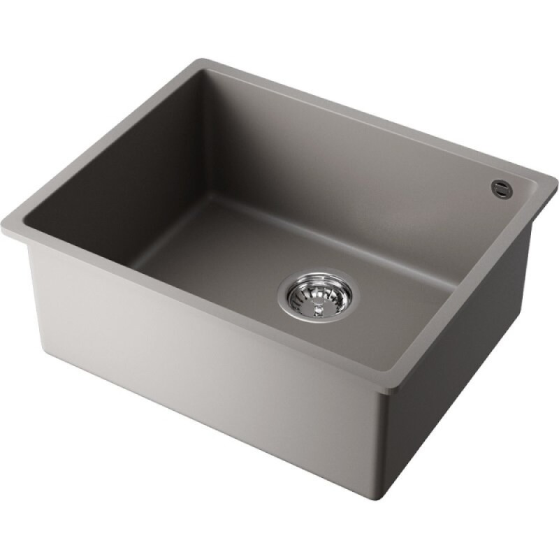 Мойка кухонная Omoikiri Bosen 54-U-GR 4993539, 54 см, tetogranit, цвет leningrad grey