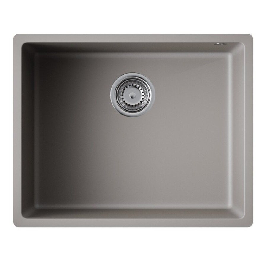 Мойка кухонная Omoikiri Bosen 54-U-GR 4993539, 54 см, tetogranit, цвет leningrad grey