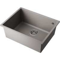 Кухонная мойка Omoikiri Tedori 54-U 4993540, 55 см, tetogranit, цвет leningrad grey