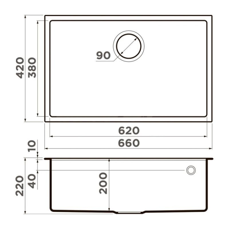 Мойка кухонная Omoikiri Tedori 66-U-GR 4993541, 66 см, tetogranit, leningrad grey