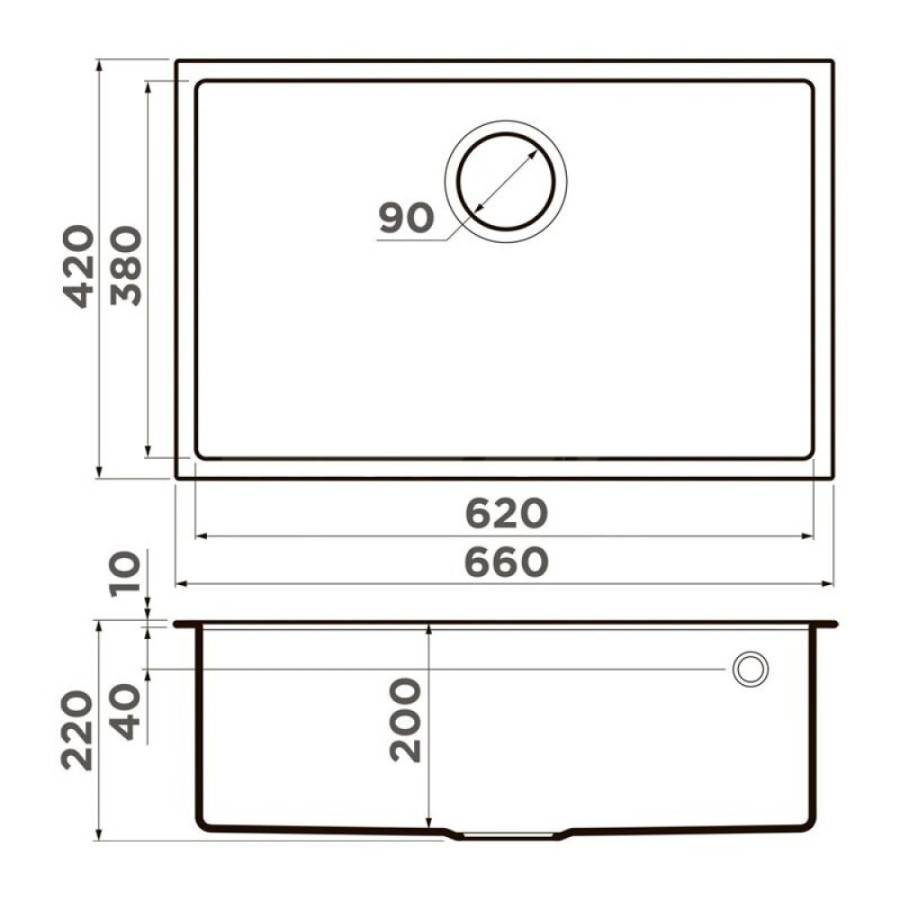 Мойка кухонная Omoikiri Tedori 66-U-GR 4993541, 66 см, tetogranit, leningrad grey