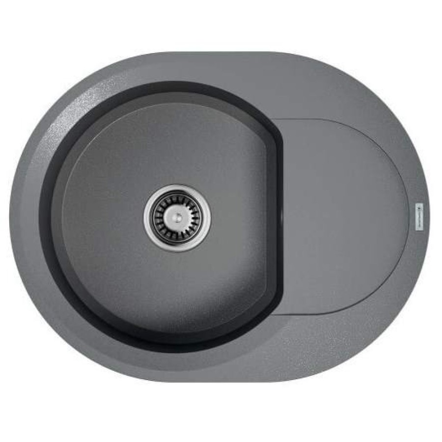 Мойка кухонная Omoikiri Sakaime 60E-EV 4993544, 60 см, artgranit, Leningrad grey