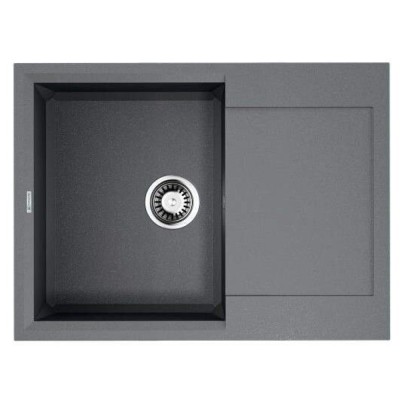 Мойка кухонная Omoikiri Sakaime 68-GR 4993545, 68 см, tetogranit, leningrad grey