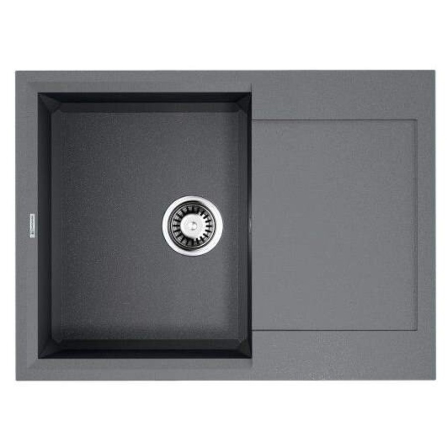 Мойка кухонная Omoikiri Sakaime 68-GR 4993545, 68 см, tetogranit, leningrad grey