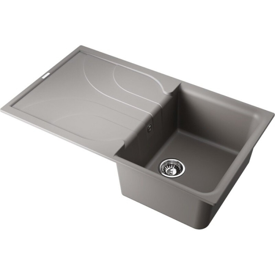 Кухонная мойка Omoikiri Yasugata 4993546, 86 см, tetogranit, цвет leningrad grey