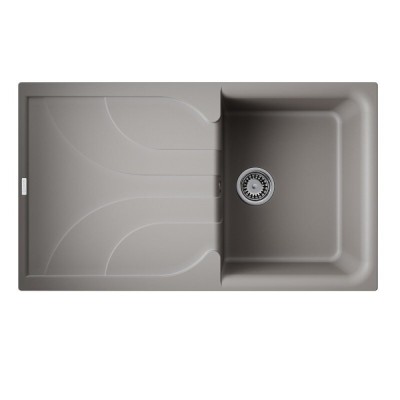 Кухонная мойка Omoikiri Yasugata 4993546, 86 см, tetogranit, цвет leningrad grey