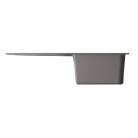 Кухонная мойка Omoikiri Yasugata 4993546, 86 см, tetogranit, цвет leningrad grey