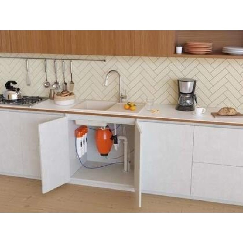 Мойка кухонная Omoikiri Sakaime 78-LB-GR 4993555, 78 см, tetogranit, leningrad grey