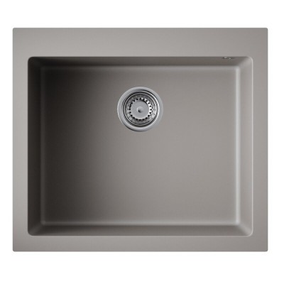 Мойка кухонная Omoikiri Bosen 57-ES 4993556, 57 см, tetogranit, цвет leningrad grey