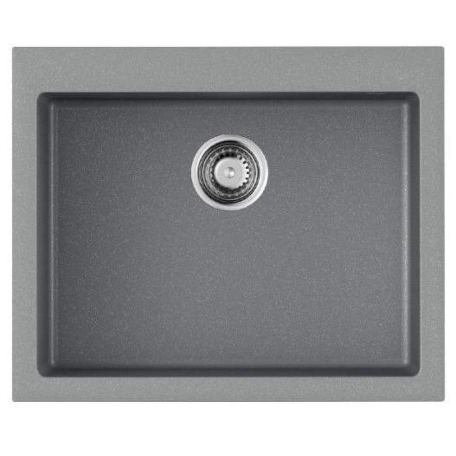 Мойка кухонная Omoikiri Daisen 61-GR 4993557, 61 см, tetogranit, leningrad grey