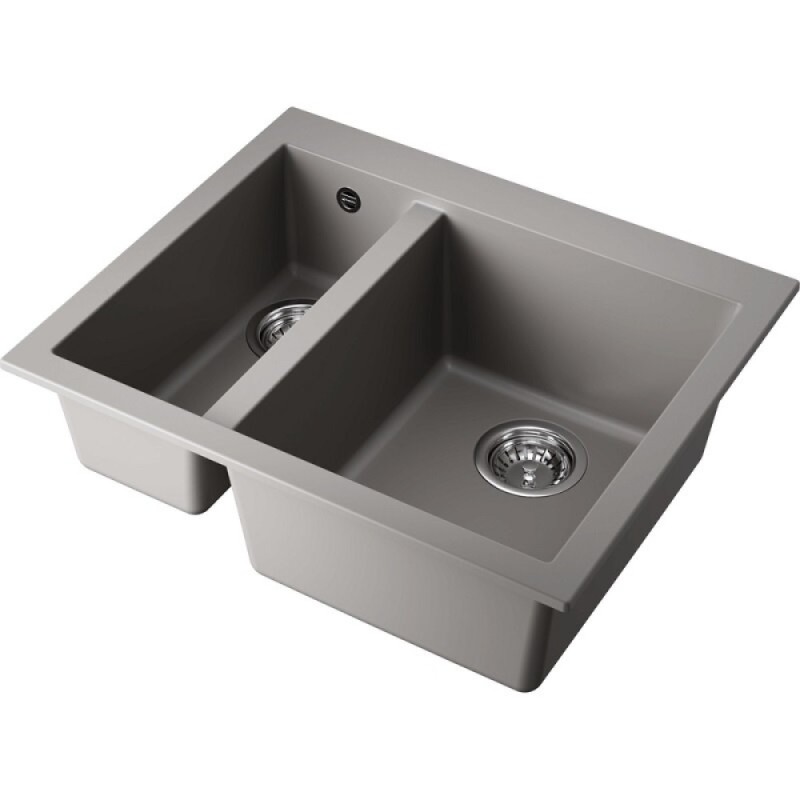 Мойка кухонная Omoikiri Bosen 59-2-GR 4993558, 59 см, tetogranit, цвет leningrad grey