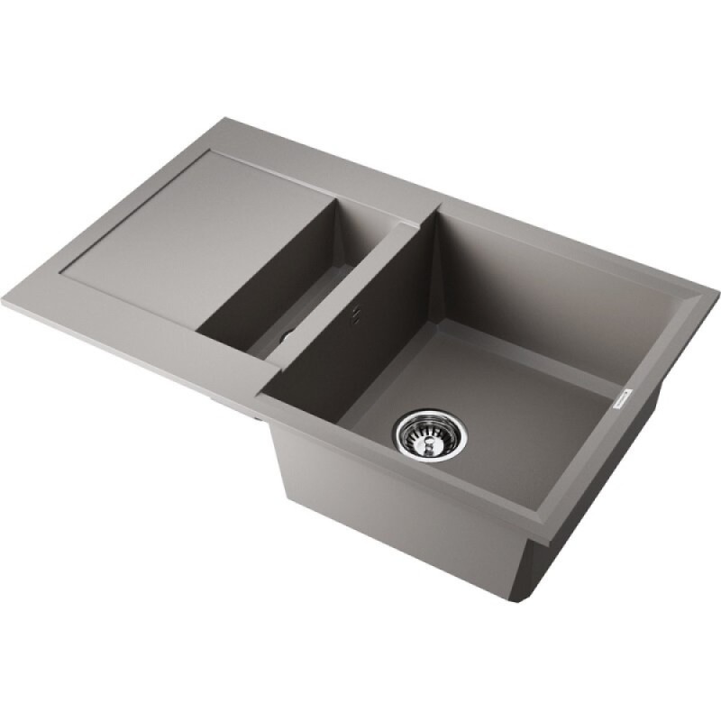 Кухонная мойка Omoikiri Sakaime 78-2-GR 4993559, 78 см, tetogranit, цвет leningrad grey