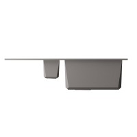 Кухонная мойка Omoikiri Sakaime 78-2-GR 4993559, 78 см, tetogranit, цвет leningrad grey