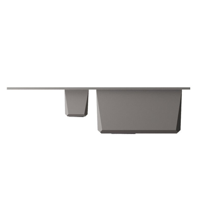 Кухонная мойка Omoikiri Sakaime 78-2-GR 4993559, 78 см, tetogranit, цвет leningrad grey