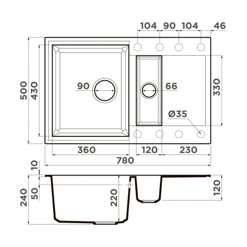 Кухонная мойка Omoikiri Sakaime 78-2-GR 4993559, 78 см, tetogranit, цвет leningrad grey
