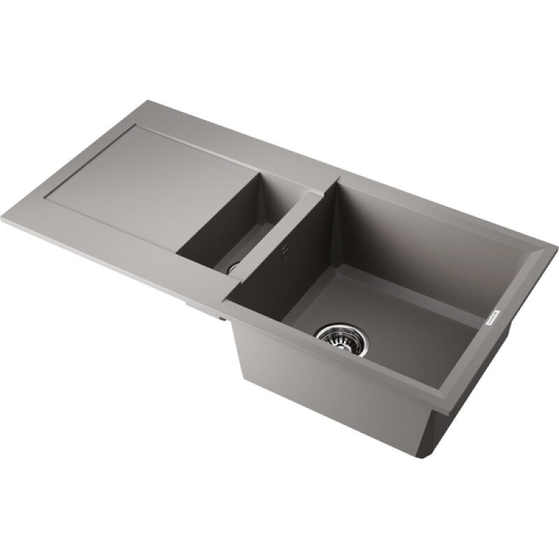 Кухонная мойка Omoikiri Sakaime 86-2-GR 4993560, 86 см, tetogranit, цвет leningrad grey