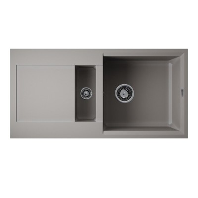 Кухонная мойка Omoikiri Sakaime 86-2-GR 4993560, 86 см, tetogranit, цвет leningrad grey