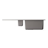 Кухонная мойка Omoikiri Sakaime 86-2-GR 4993560, 86 см, tetogranit, цвет leningrad grey