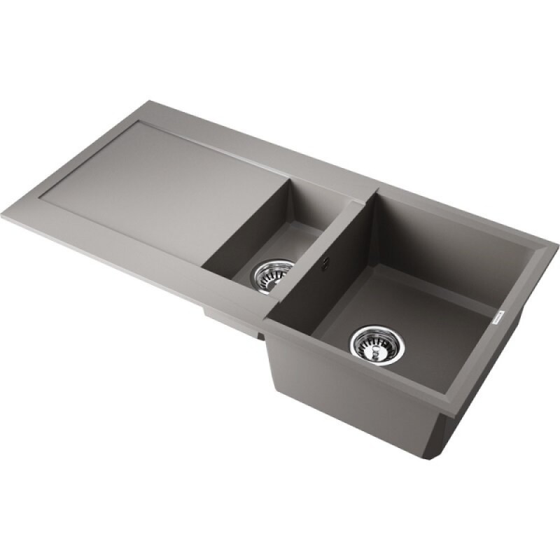 Кухонная мойка Omoikiri Sakaime 100-2 GR 4993562, 100 см, tetogranit, цвет leningrad grey