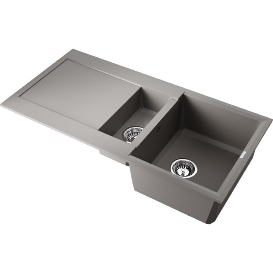 Кухонная мойка Omoikiri Sakaime 100-2 GR 4993562, 100 см, tetogranit, цвет leningrad grey