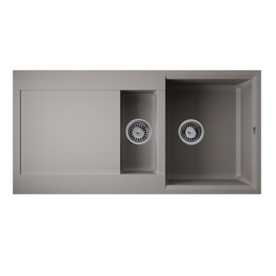 Кухонная мойка Omoikiri Sakaime 100-2 GR 4993562, 100 см, tetogranit, цвет leningrad grey