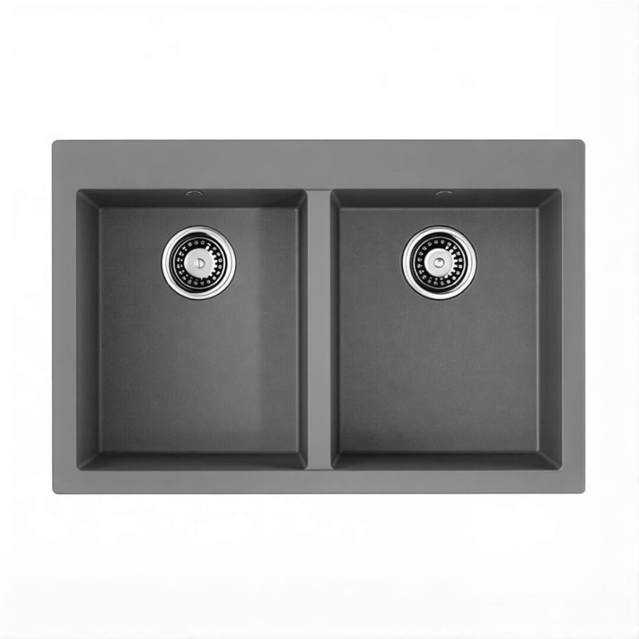 Кухонная мойка Omoikiri Bosen 80-2 GR 4993569, 80 см, teto granit, leningrad grey