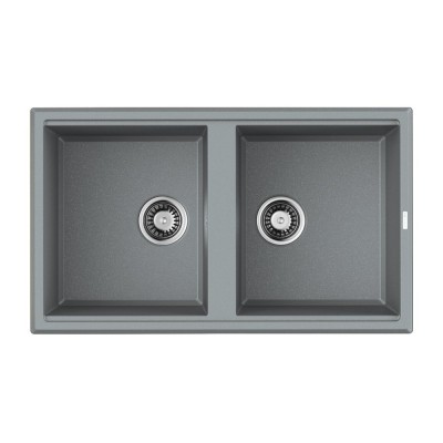 Мойка кухонная Omoikiri Tedori 86-2-GR 4993572, 86 см, tetogranit, leningrad grey