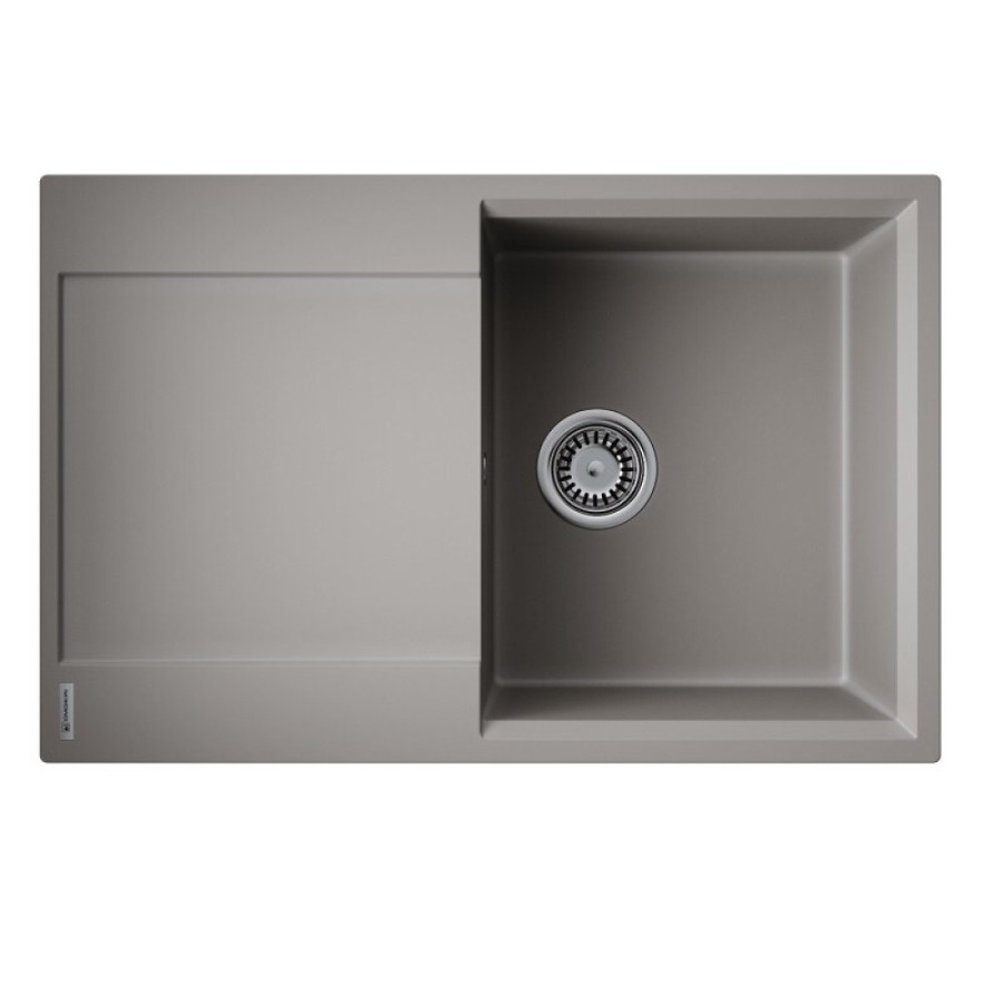 Кухонная мойка Omoikiri Daisen 78T-GR 4993584, 78 см, tetogranit, цвет leningrad grey