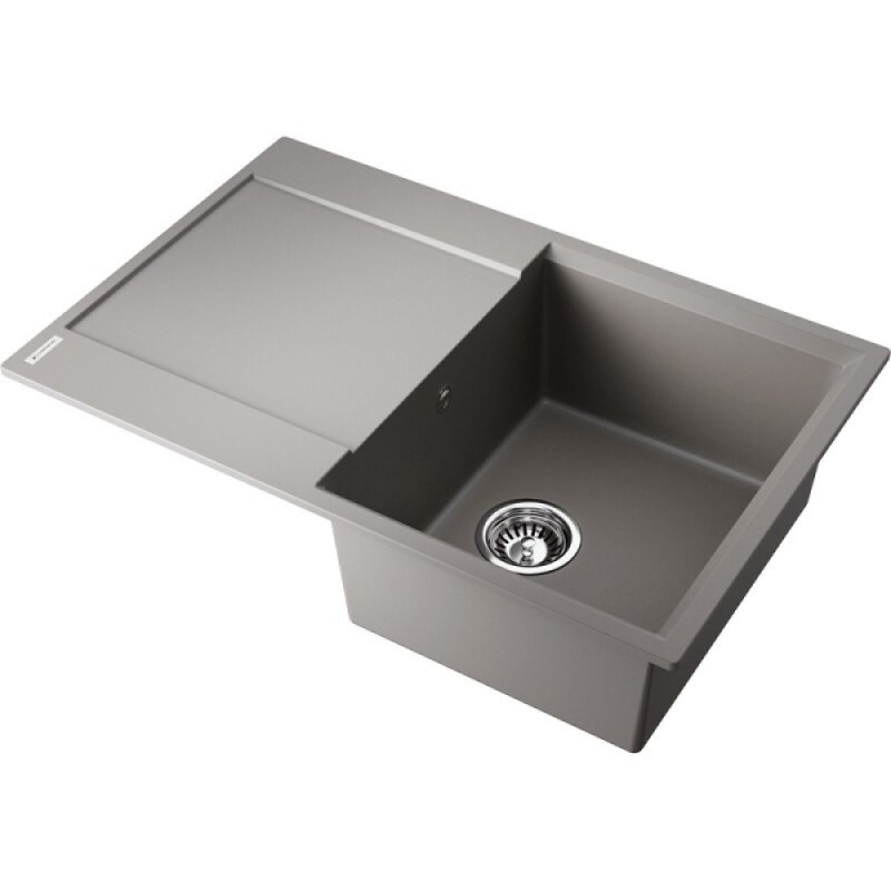 Кухонная мойка Omoikiri Daisen 78T-GR 4993584, 78 см, tetogranit, цвет leningrad grey