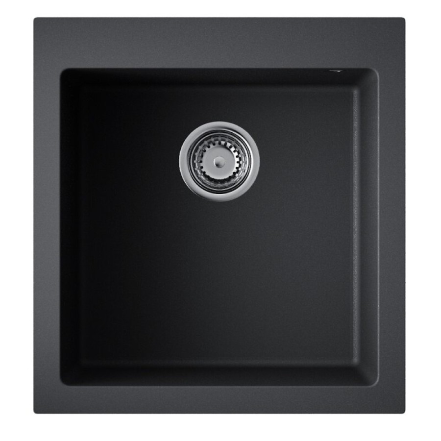 Мойка кухонная Omoikiri Bosen 47-BL 4993586, 47 см, tetogranit, цвет черный