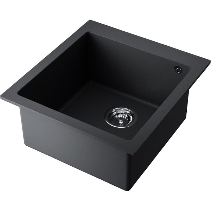 Мойка кухонная Omoikiri Bosen 47-BL 4993586, 47 см, tetogranit, цвет черный