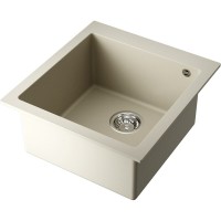 Мойка кухонная Omoikiri Bosen 47-BE 4993587, 47 см, tetogranit, цвет ваниль