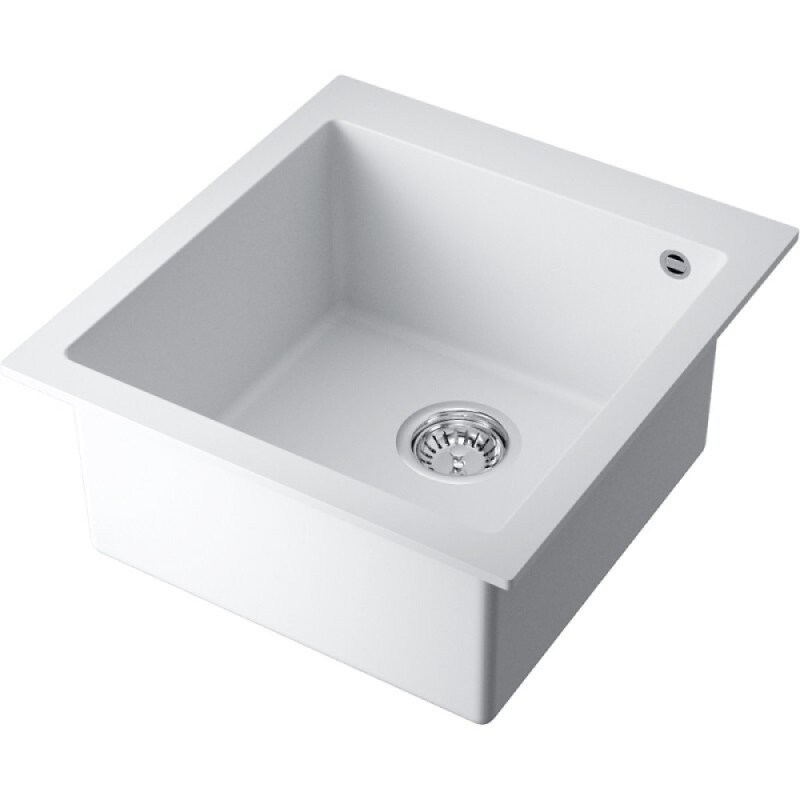 Мойка кухонная Omoikiri Bosen 47-SA 4993589, 47 см, tetogranit, цвет белый