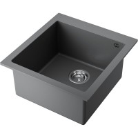 Мойка кухонная Omoikiri Bosen 47-PL 4993591, 47 см, tetogranit, цвет платина