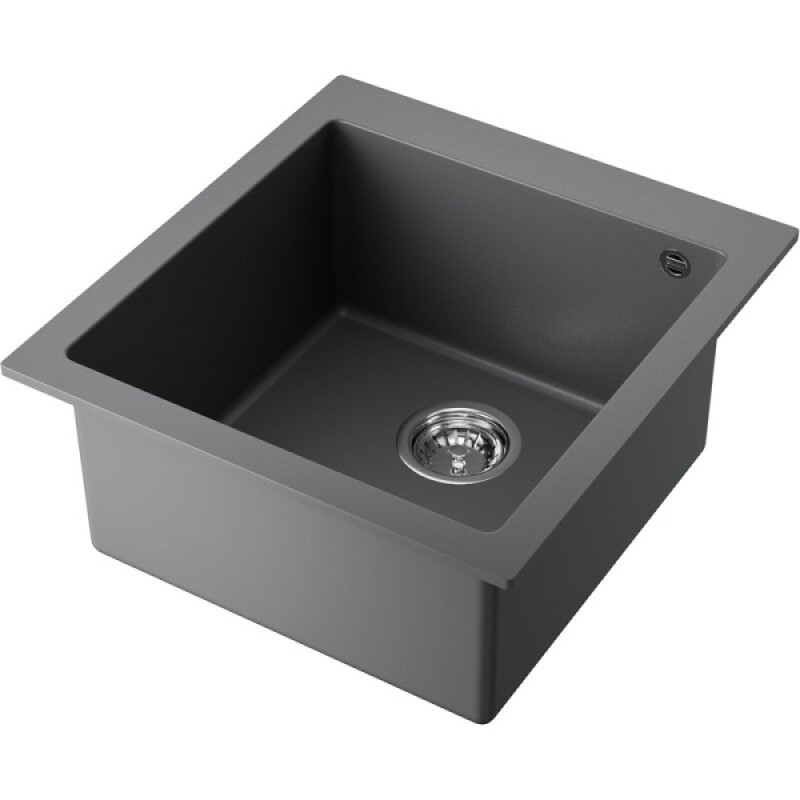 Мойка кухонная Omoikiri Bosen 47-PL 4993591, 47 см, tetogranit, цвет платина