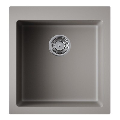 Мойка кухонная Omoikiri Bosen 47-GR 4993594, 47 см, tetogranit, цвет leningrad grey