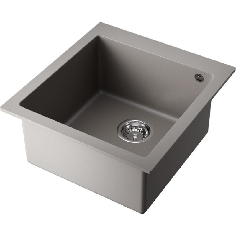Мойка кухонная Omoikiri Bosen 47-GR 4993594, 47 см, tetogranit, цвет leningrad grey