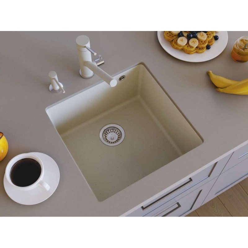Мойка кухонная Omoikiri Bosen 4993598 44-U, 44 см, tetogranit, белый
