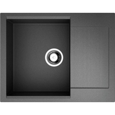 Мойка кухонная Omoikiri Daisen 65-BL 4993684, 65 см, artgranit, черный