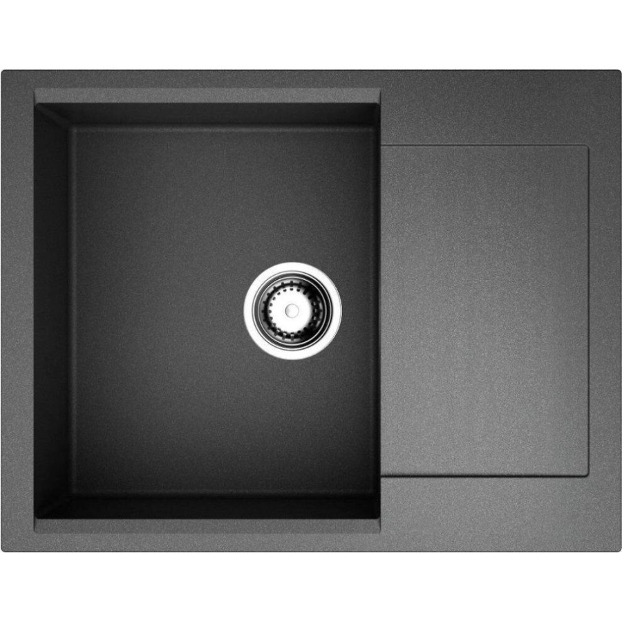 Мойка кухонная Omoikiri Daisen 65-BL 4993684, 65 см, artgranit, черный