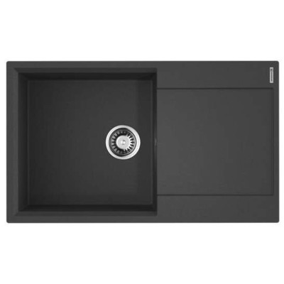 Мойка кухонная Omoikiri Daisen 86-BL 4993700, 86 см, artgranit, черный