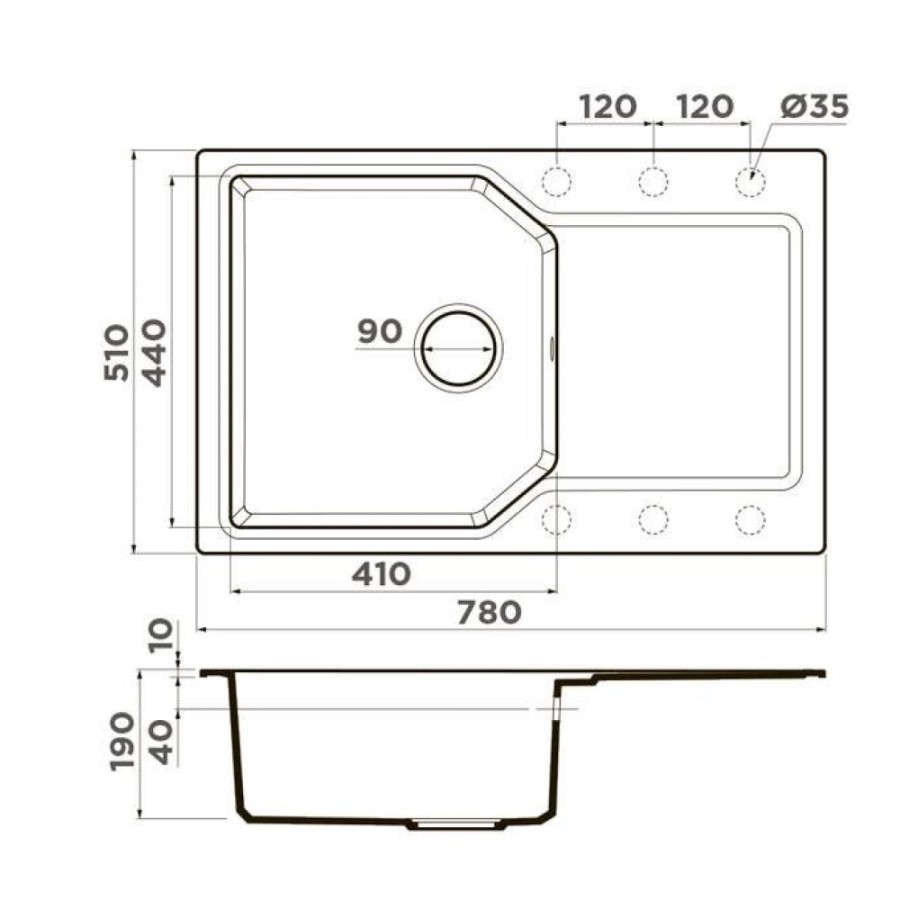 Мойка кухонная Omoikiri Yonaka 78-BE 4993702, 78 см, artgranit, ваниль