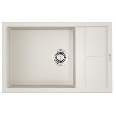 Мойка кухонная Omoikiri Sumi 78-LB-WH 4993722, 78 см, tetogranit, белый