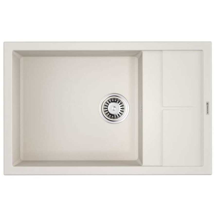 Мойка кухонная Omoikiri Sumi 78-LB-WH 4993722, 78 см, tetogranit, белый