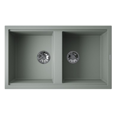 Мойка кухонная Omoikiri Kitagawa 86-2-WG 4993731, 86 см, artceramic, цвет wind green