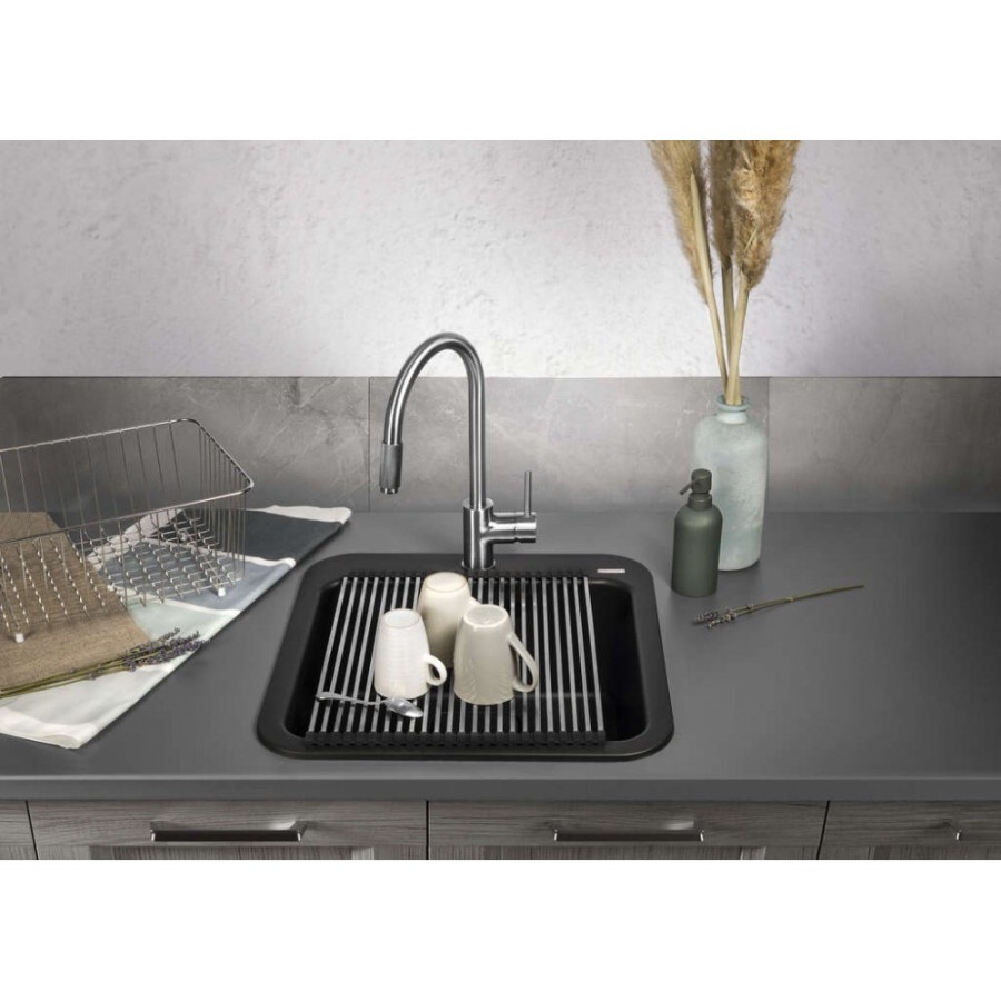 Мойка кухонная Omoikiri Tasogare 51-GR 4993740, 51 см, artgranit, Leningrad grey