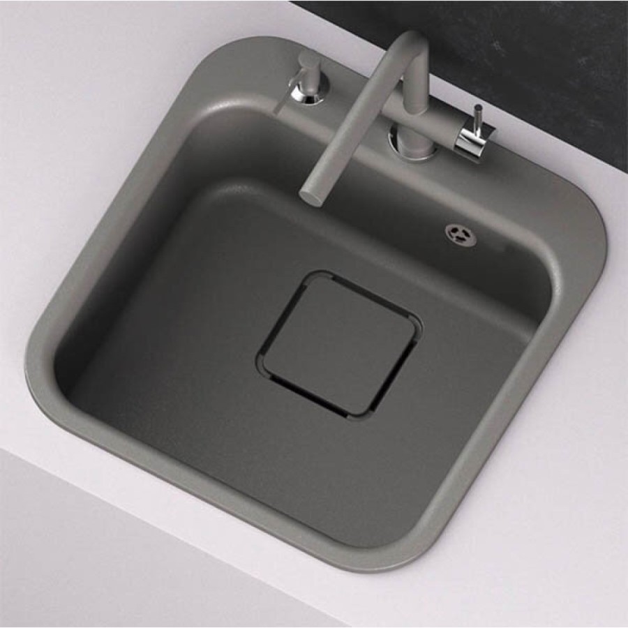Мойка кухонная Omoikiri Tasogare 51-BL 4993742, 51 см, artgranit, черный