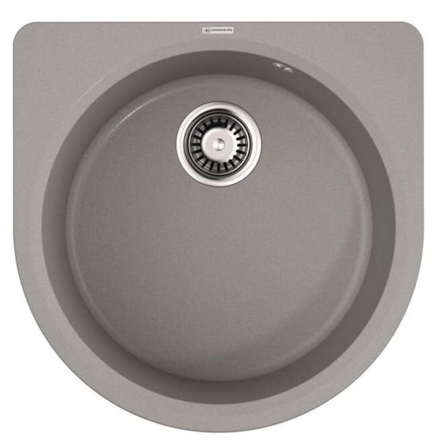 Мойка кухонная Omoikiri Akegata 51-GR 4993756, 51 см, artgranit, Leningrad grey