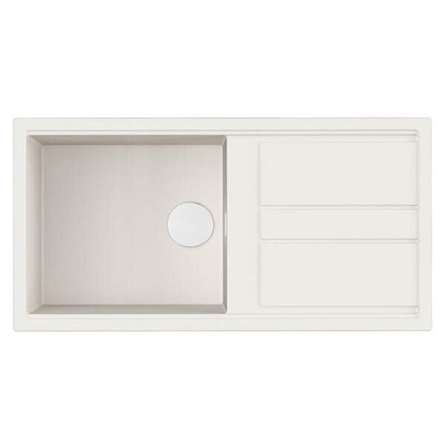 Мойка кухонная Omoikiri Kitagawa 100-WH 4993787, 100 см, artceramic, белый