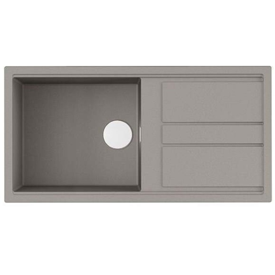 Мойка кухонная Omoikiri Kitagawa 100-GR 4993788, 100 см, artceramic, Leningrad grey